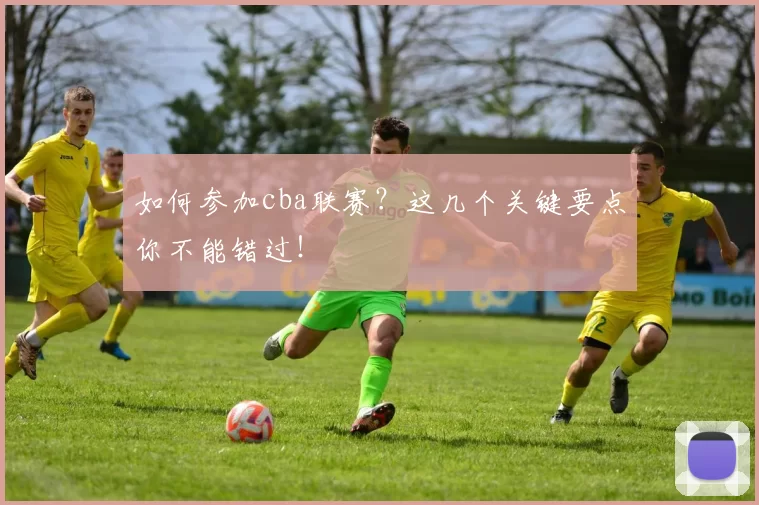 如何参加cba联赛？这几个关键要点你不能错过！